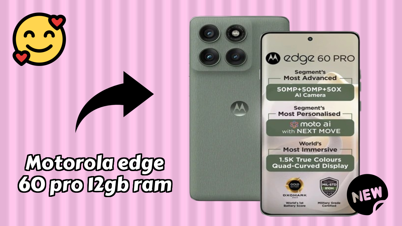 Motorola Edge 60 Pro 12GB RAM Display Technology: P-OLED Explained